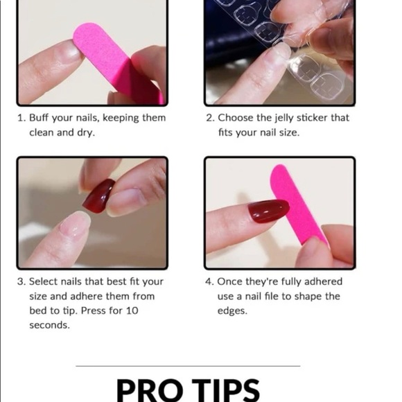 24pcs Butterfly Print Toenail, 1 Sheet of Tape & 1pc Nail File (COPY) - Picture 5 of 5